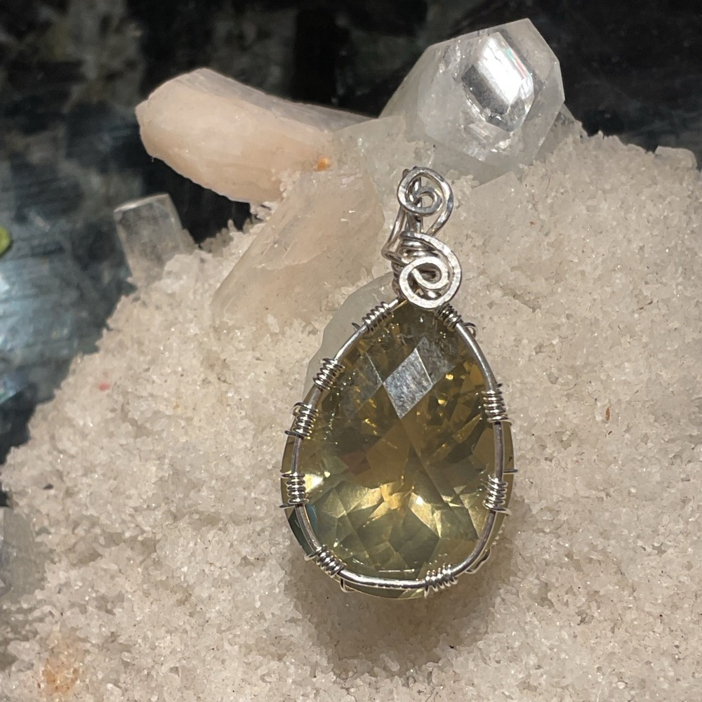 Smokey Citrine .925 Silver Pendant